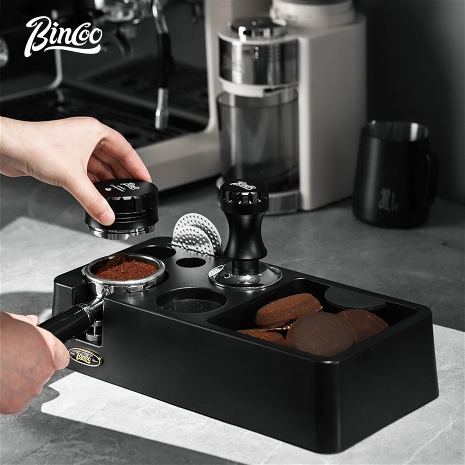 Coffee Tamper Leveler - Bincoo Coffee Distributor 51/58mm Cloth Powder