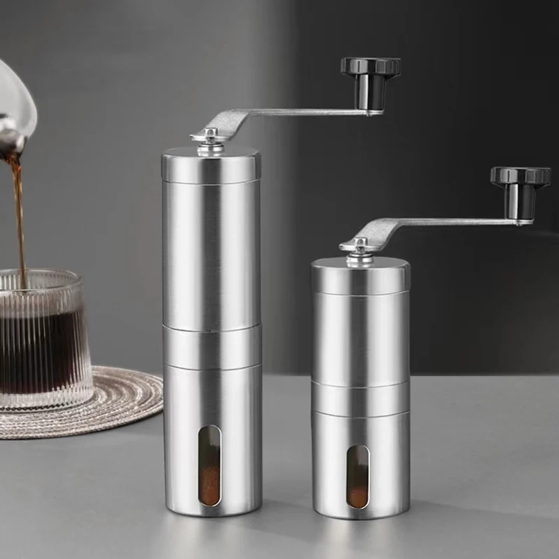 Burr Hand Grinder - Stainless Home Portable Manual Coffee Grinder