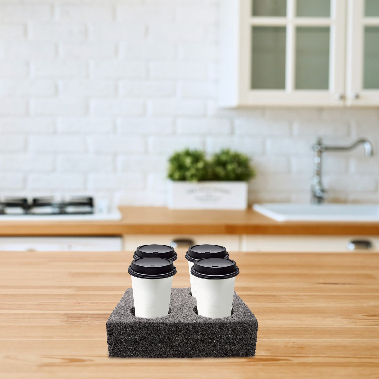 Coffee Tea Holders - Milk Tea Cup Tray Takeout Coffee
