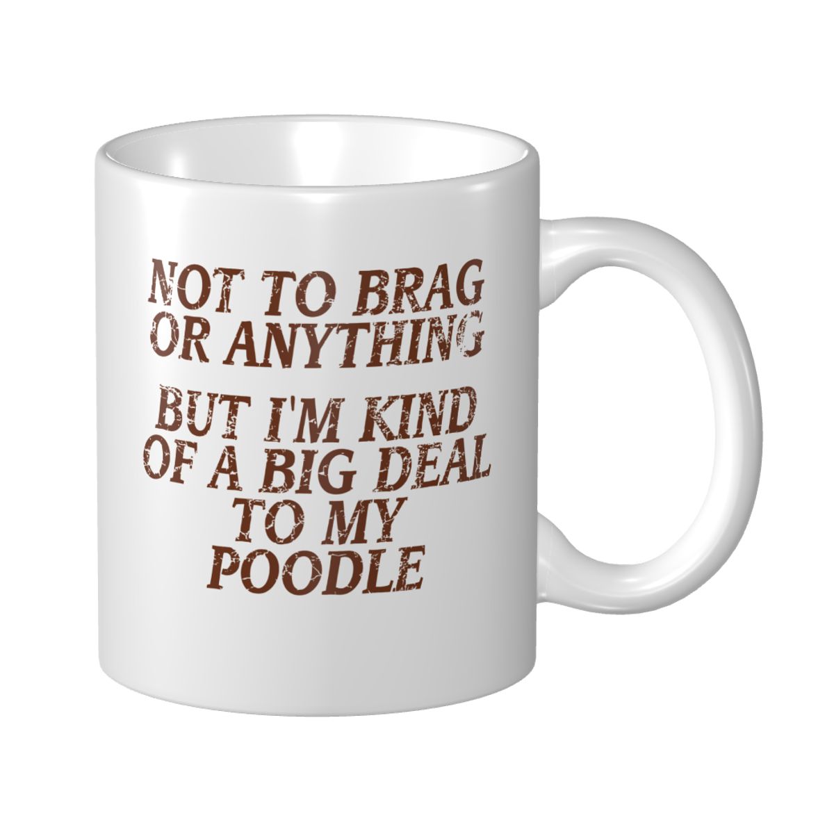 Coffee Tea Joke - Mark Cup Mug Poodle Joke Dog