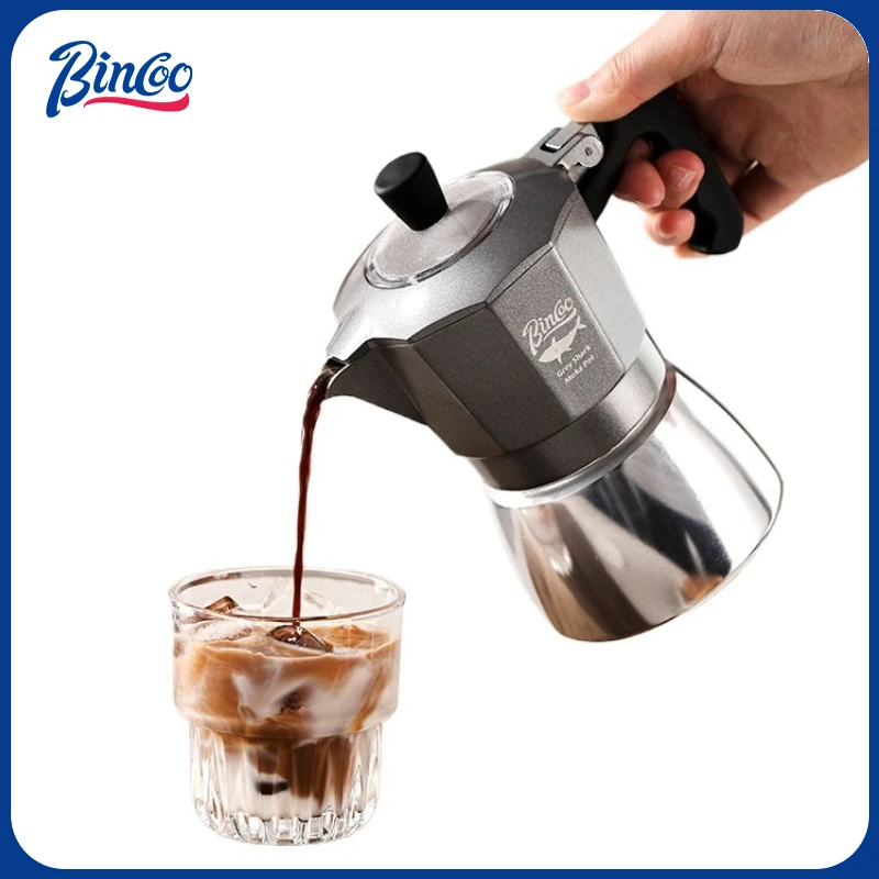 Coffee Tea Chocolate - Bincoo 2 Cups Double Valve Moka