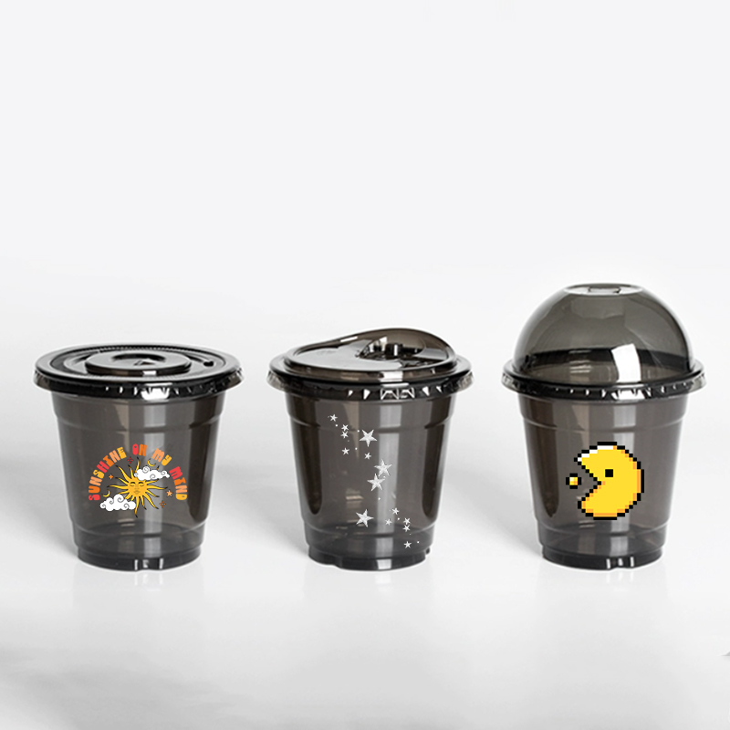 Coffee Tea House - LogoDisposable Transparent Pet Coffee Cups, Cold