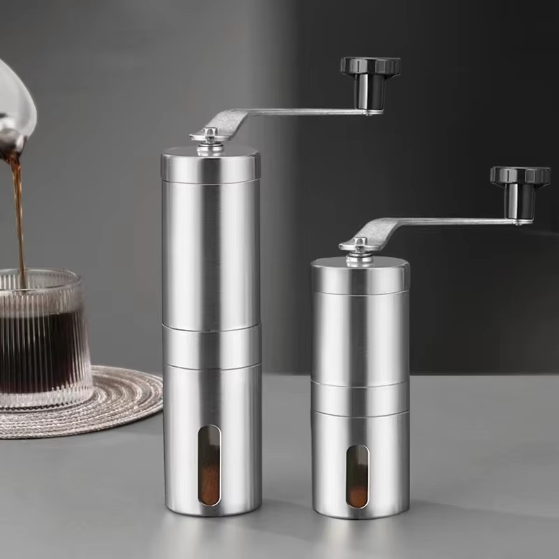 Burr Hand Grinder - Stainless Home Portable Manual Coffee Grinder