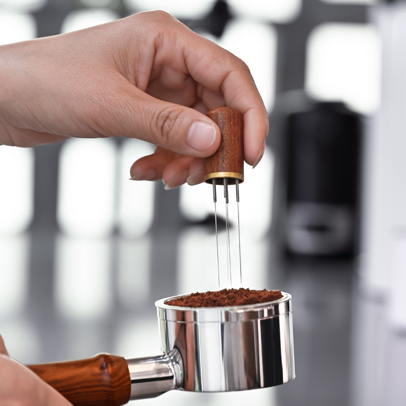 Coffee Tamper Leveler - 6/8 Needle Stainless Steel Coffee Powder