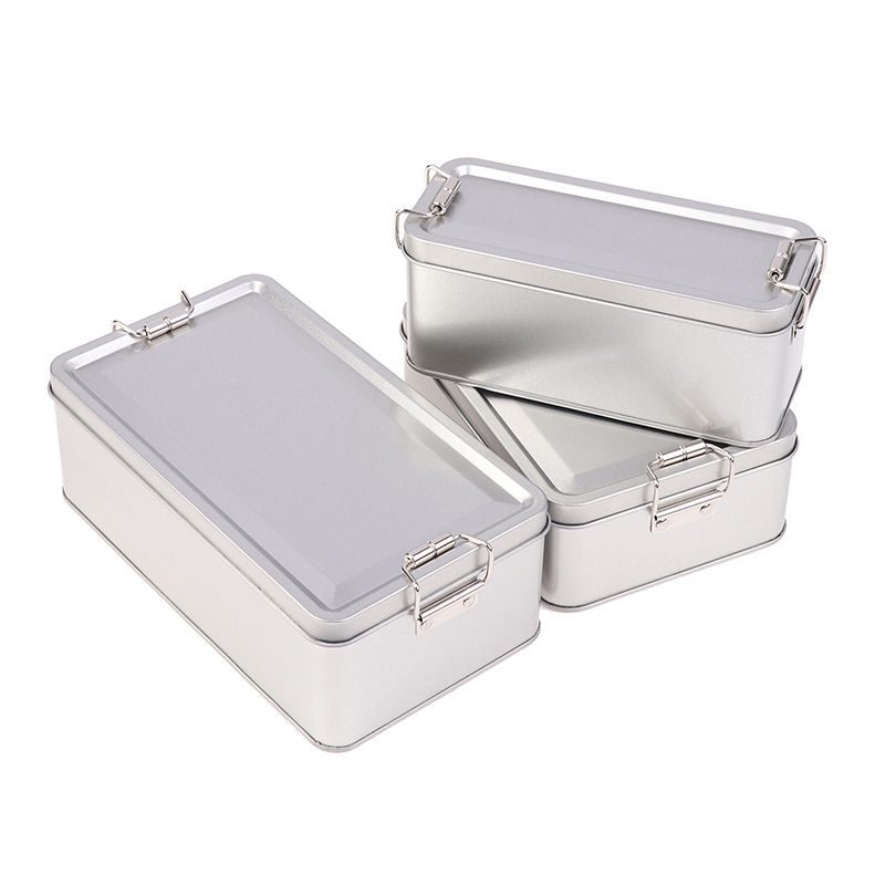 Coffee Tea Chocolate - Rectangular Tinplate Cookie Tins Box With