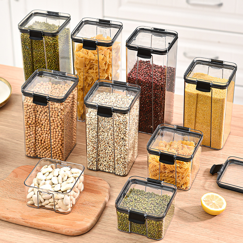 Coffee Tea Sugar Canister Set - 1-4PCS Sealed Jars Kitchen Organizer Grain