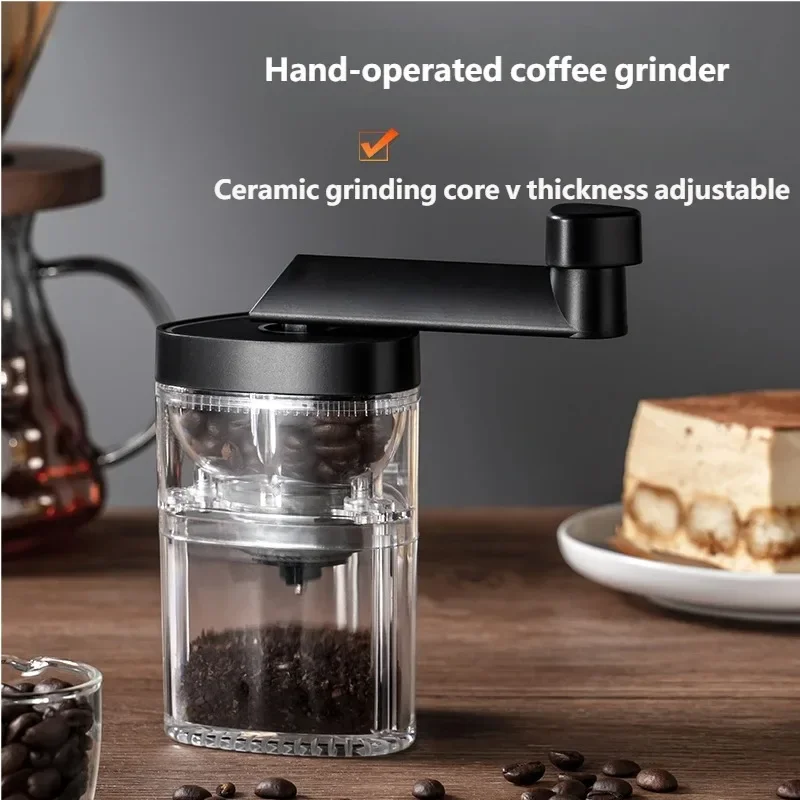 Burr Hand Grinder - Ceramic Burr Hand Coffee Grinder Adjustable