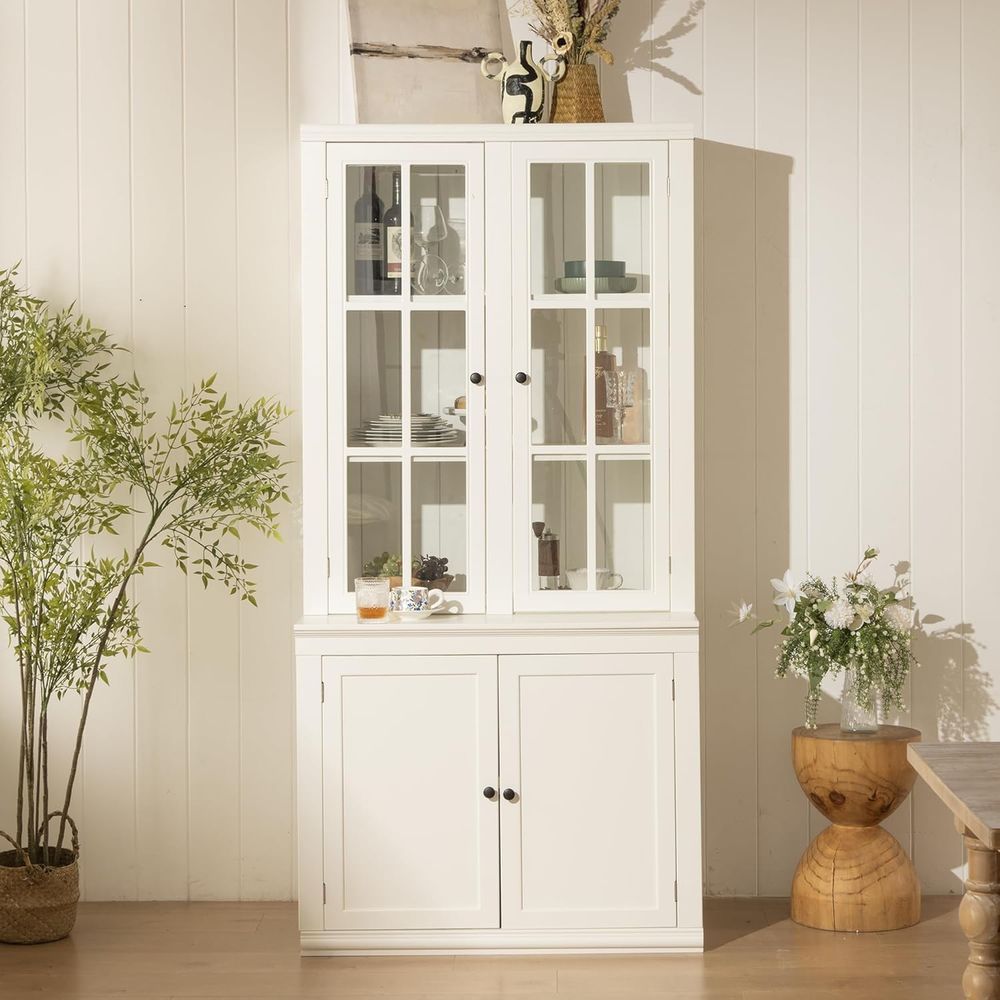 Coffee & Tea Collective - 75 Tall White Glass Door Kitchen