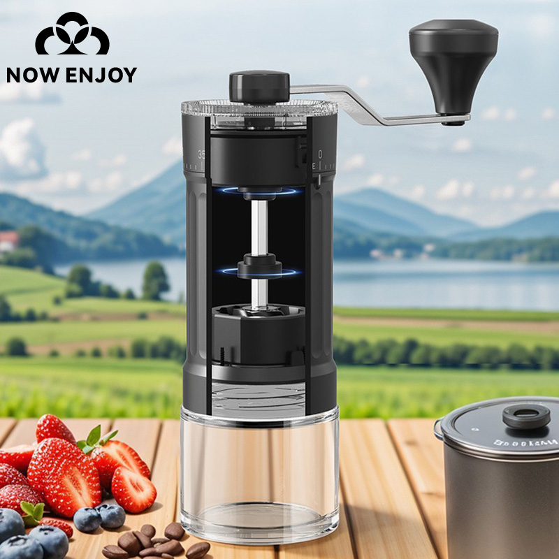 NOW ENJOY Manual Coffee Grinde - đánh giá và giá Burr Hand Grinder