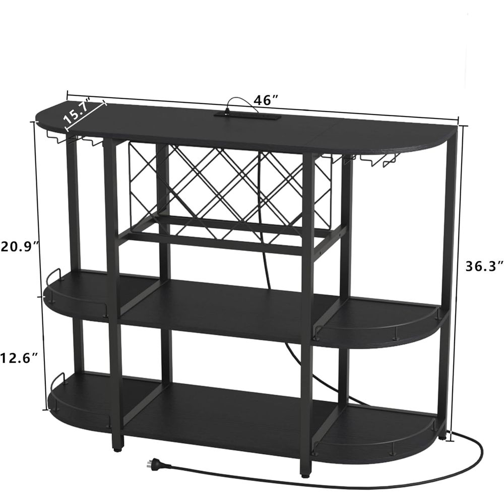 Black 3-Tier Coffee Table with - đánh giá và giá Coffee & Tea Collective