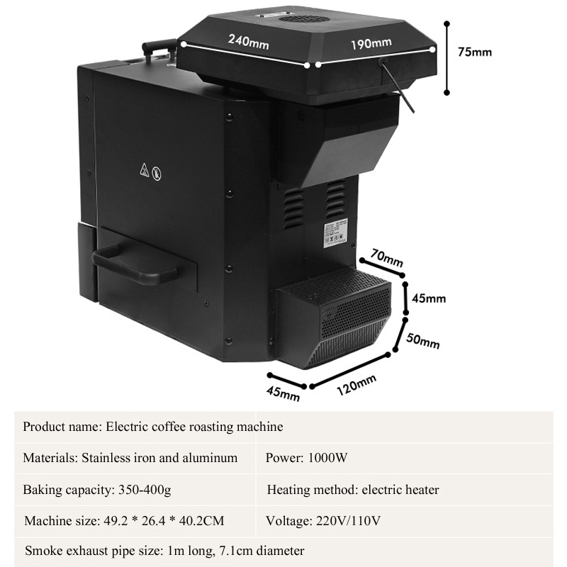 1000W Electric Coffee Beans Ro - đánh giá và giá Coffee & Tea Collective