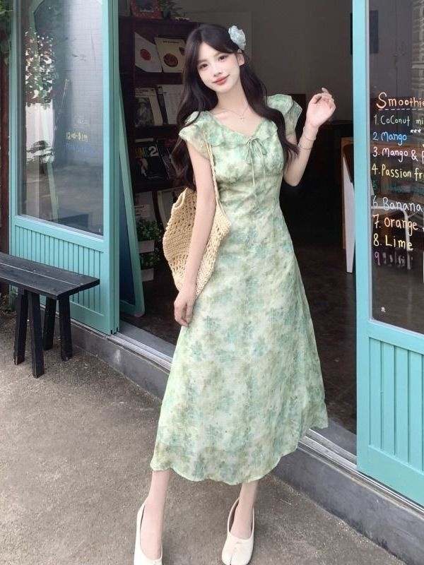 Floral Print Maxi Dress Women' - đánh giá và giá Coffee Tea Weight Loss