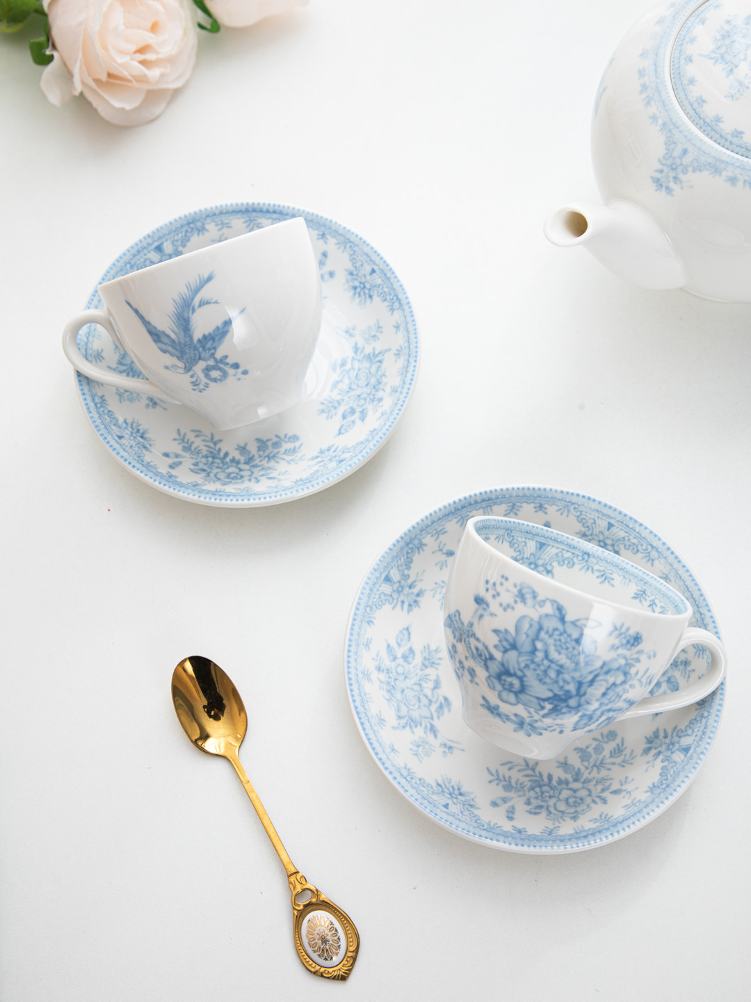 House, retro blue peony aftern - đánh giá và giá Coffee Tea House