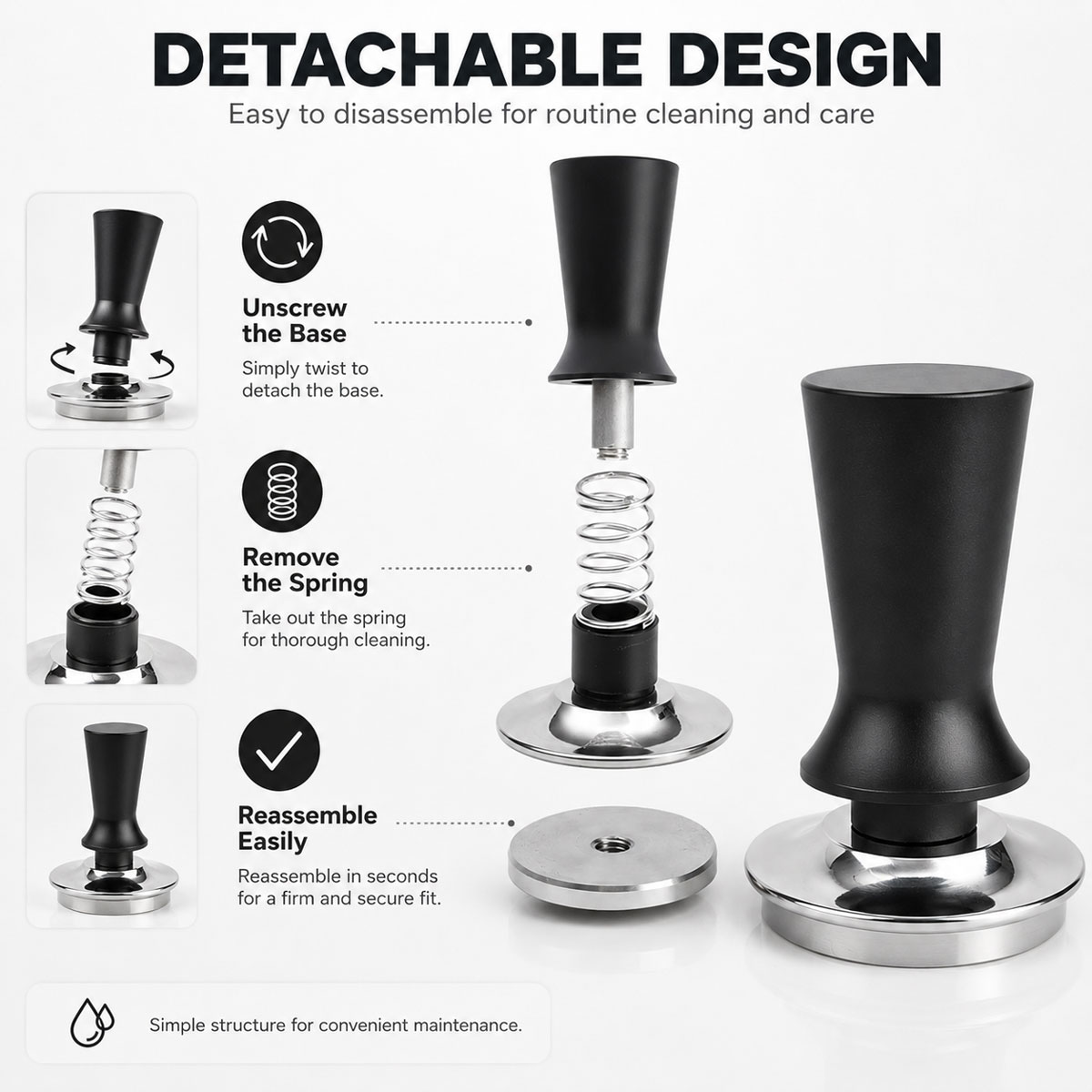 1pcs 51/53/58 mm Coffee Tamper - đánh giá và giá Coffee Tamper Leveler