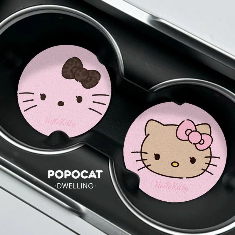 Hello Kitty Car Coaster Cartoo - đánh giá và giá Coffee Tea Shop