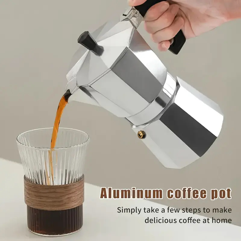 Classic Aluminum Moka Pot 50-3 - đánh giá và giá Coffee Tea Chocolate
