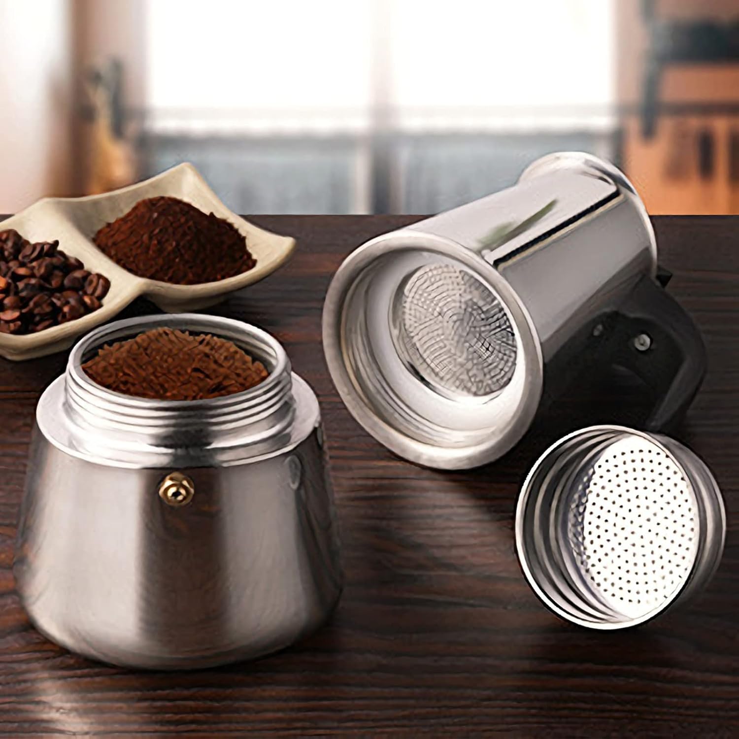 4/6/9 ly Moka nồi Caffe máy Es - đánh giá và giá Coffee Tea Chocolate