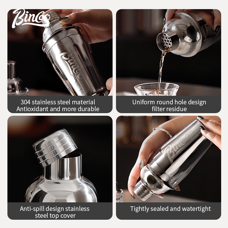 BINCOO Stainless Steel Shaker  - đánh giá và giá Coffee Tea Equipment