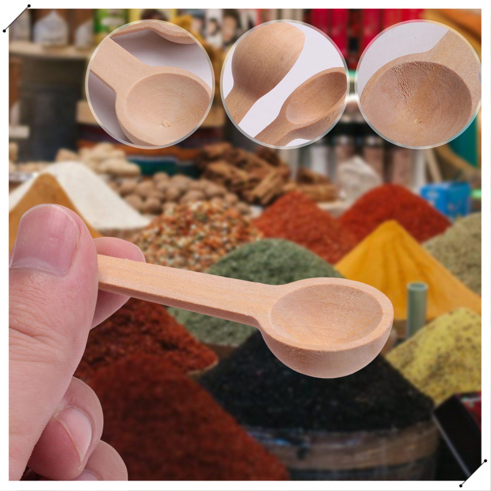 100 Pieces Mini Wooden Spoons  - đánh giá và giá Coffee Tea Equipment