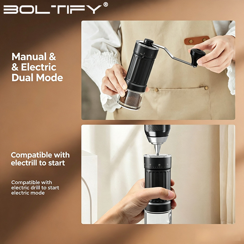 BOLTIFY High-Q Adjustable Coar - đánh giá và giá Burr Hand Grinder