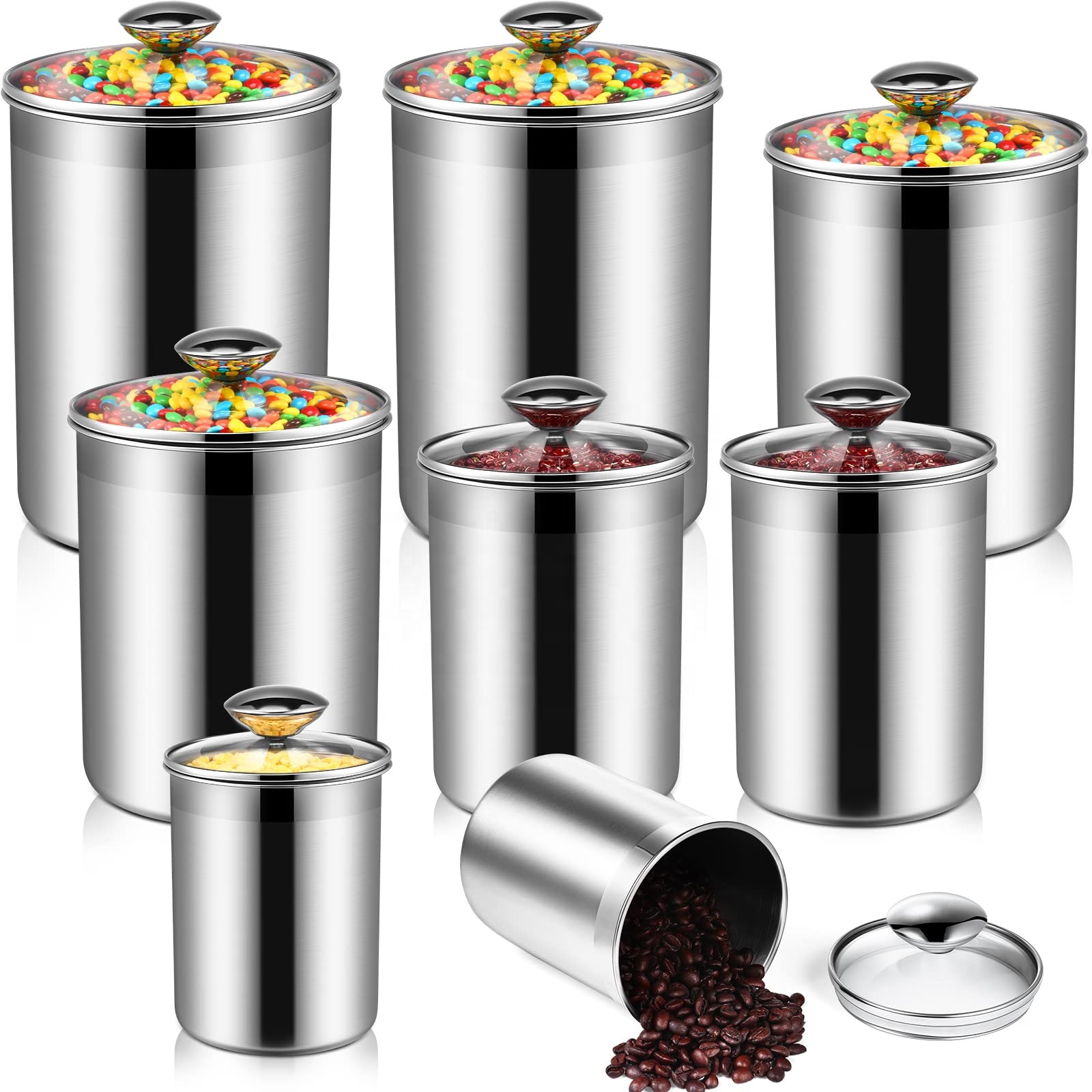 Food Storage Containers Tea Co - đánh giá và giá Coffee Tea Sugar Canister Set