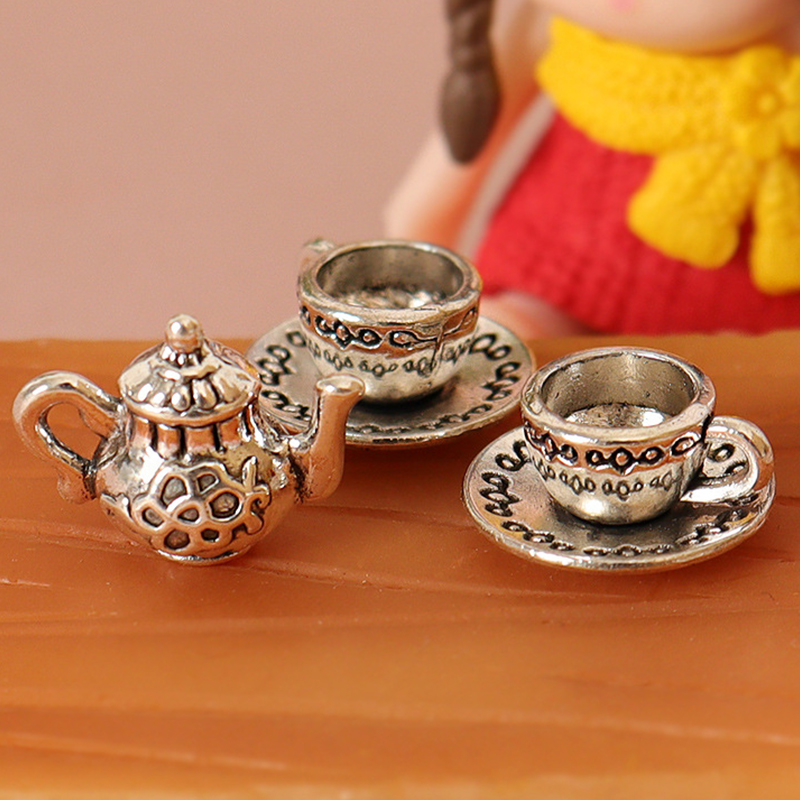 Doll House Mini Metal Tea Cup  - đánh giá và giá Coffee Tea House