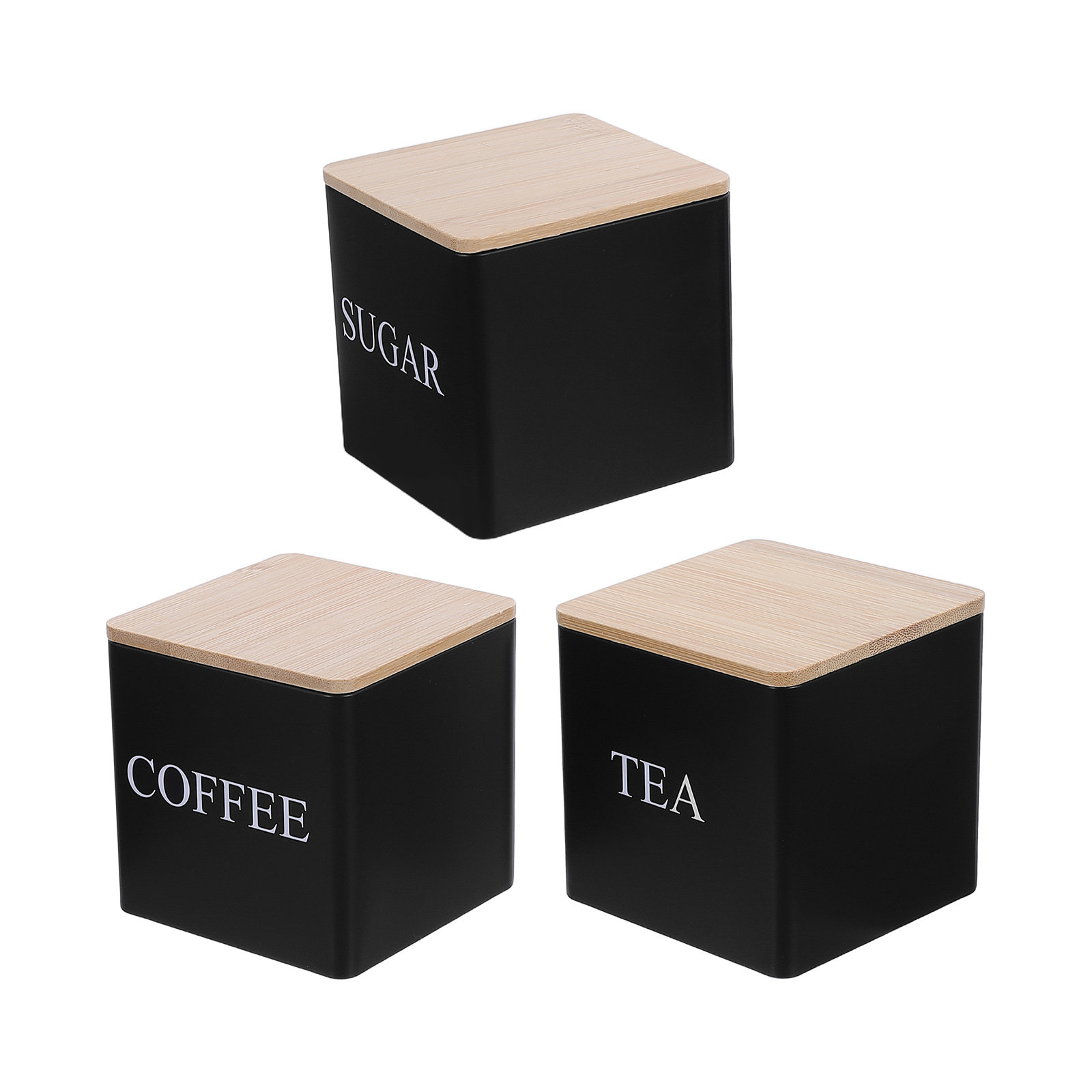 3Pcs Metal Tea Coffee Sugar Ca - đánh giá và giá Coffee Tea Sugar Canister Set