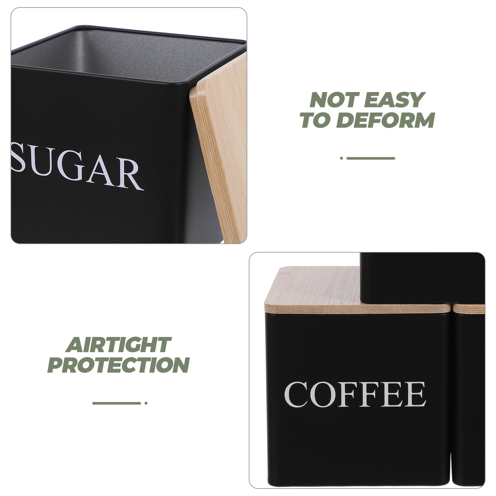 3Pcs Metal Tea Coffee Sugar Ca - đánh giá và giá Coffee Tea Sugar Canister Set