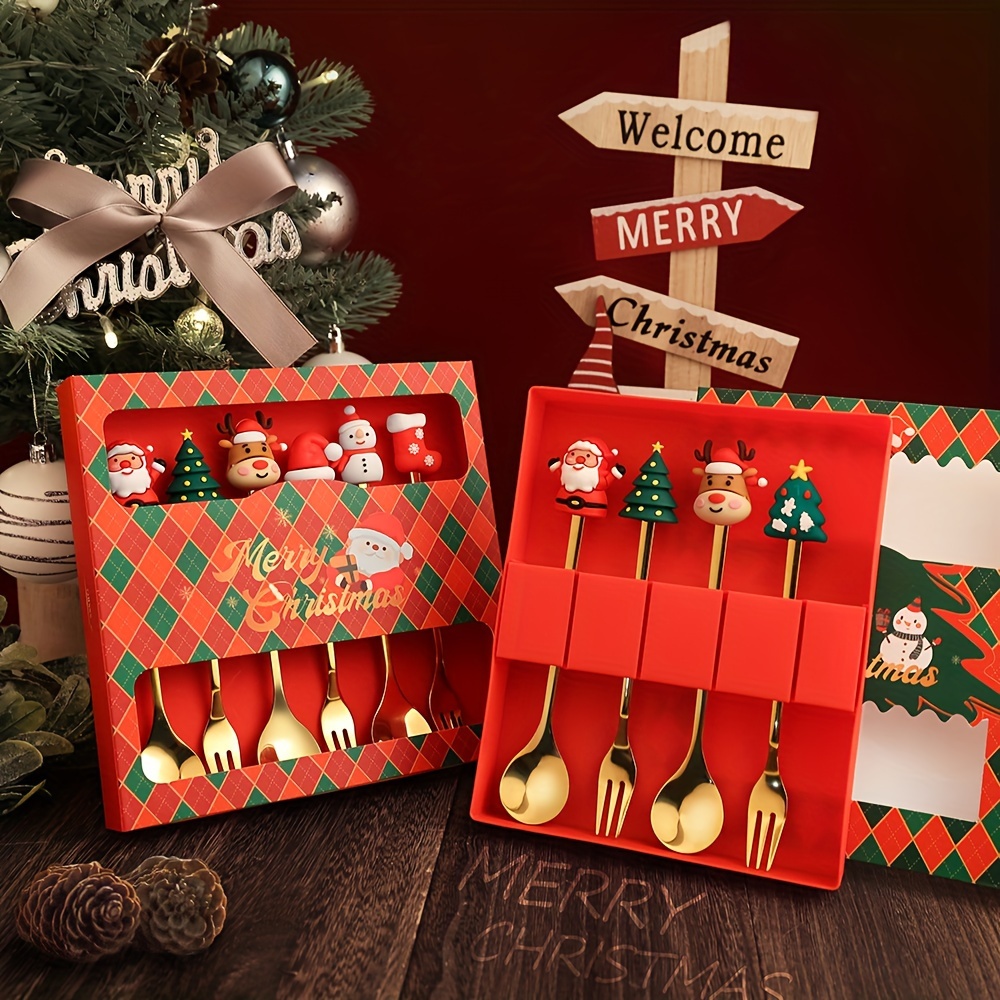 1Set Creative Christmas Fork A - đánh giá và giá Coffee Tea House